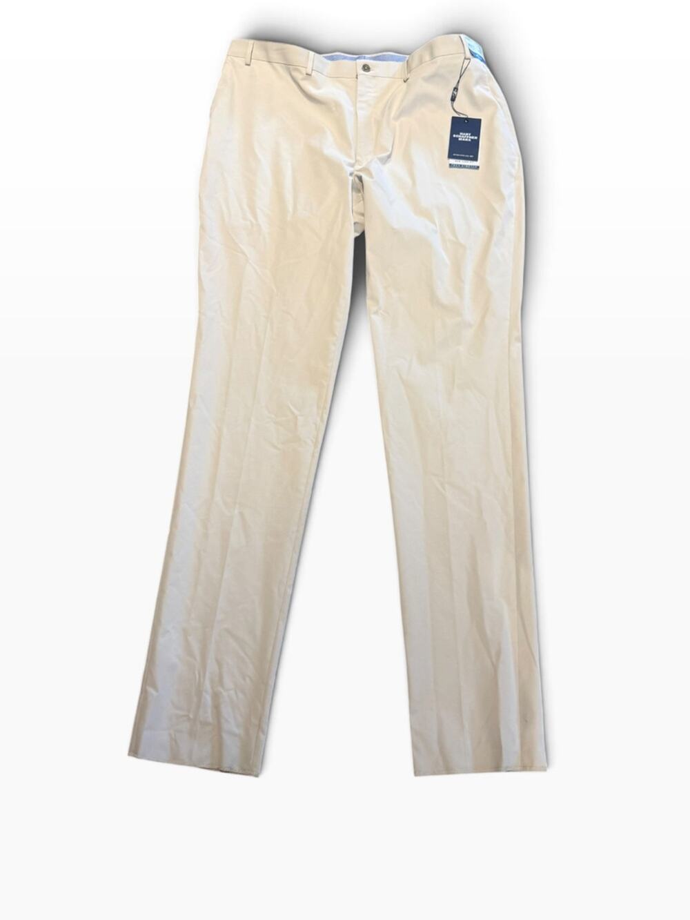 Hart Schaffner & Marx Men's 40 Classic Straight Performance Traveler Pants Tan